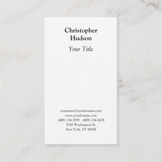 Professionele zwarte en witte led-laptop visitekaartje (Voorkant)