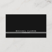 Professionele zwarte en witte moderne QR-code Visitekaartje (Voorkant)