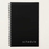 Professionele zwarte en witte planningsPlanner Planner (Voorkant)