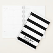 Professionele zwarte en witte Stripes Planner (Display)