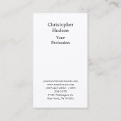 Professionele zwarte en witte vlek Premium-zijde Visitekaartje (Voorkant)