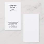 Professionele zwarte en witte vlek Premium-zijde Visitekaartje (Voorkant / Achterkant)