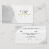 Professionele zwarte en witte Waterverf Afsprakenkaartje (Voorkant / Achterkant)