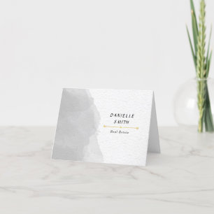 Professionele zwarte en witte Waterverf Bedankkaart