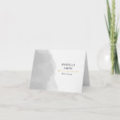 Professionele zwarte en witte Waterverf Bedankkaart (Voorkant)