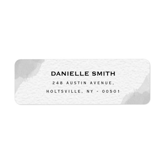 Professionele zwarte en witte Waterverf Etiket (Voorkant)