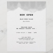 Professionele zwarte en witte Waterverf Flyer (Voorkant)