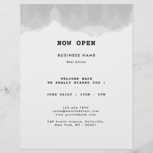 Professionele zwarte en witte Waterverf Flyer