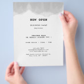 Professionele zwarte en witte Waterverf Flyer (Hand)