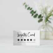 Professionele zwarte en witte Waterverf Klantenkaartje (Staand voorkant)