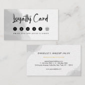 Professionele zwarte en witte Waterverf Klantenkaartje (Voorkant / Achterkant)