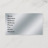 Professionele zwarte en zilverVisitekaartjes Visitekaartje (Achterkant)