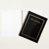 Professionele zwarte goudhandel planner (Display)