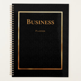Professionele zwarte goudhandel planner