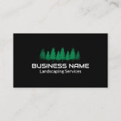 Professionele zwarte groene boom landschapsarchite visitekaartje (Voorkant)