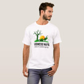 Professionele Zwarte Groene Grasmaaier Landschapsa T-shirt (Voorkant volledig)