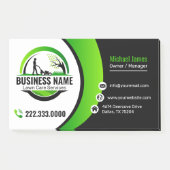 Professionele Zwarte Groene Graszorg Service Post-it® Notes (Voorkant)