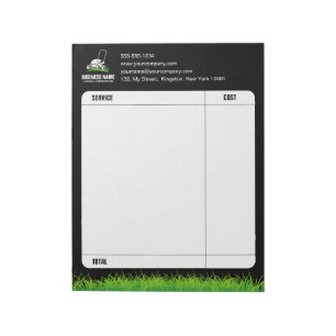 Professionele Zwarte Groene Verzorging & Landschap Notitieblok