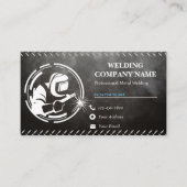 Professionele zwarte lassen Visitekaartjes (Voorkant)