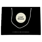 Professionele zwarte Logo QR-code voor kleine bedr Groot Cadeauzakje (Voorkant)