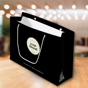 Professionele zwarte Logo QR-code voor kleine bedr Groot Cadeauzakje