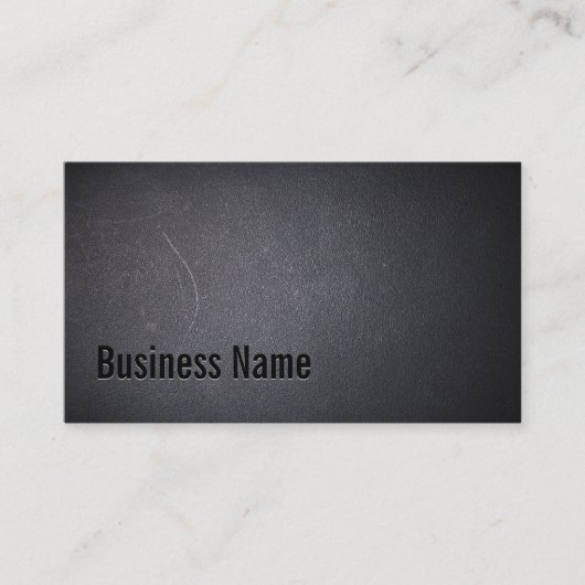 Professionele zwarte minimalistische gebold Typogr Visitekaartje (Voorkant)