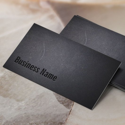 Professionele zwarte minimalistische gebold Typogr Visitekaartje