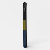 Professionele zwarte olijfolie groene marine blauw Case-Mate iPhone case (Achterkant/links)