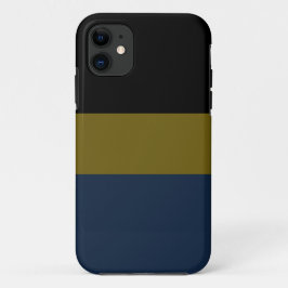 Professionele zwarte olijfolie groene marine blauw Case-Mate iPhone case