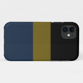 Professionele zwarte olijfolie groene marine blauw Case-Mate iPhone case (Achterkant (horizontaal))