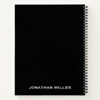 Professionele zwarte persoonlijke naam voor links