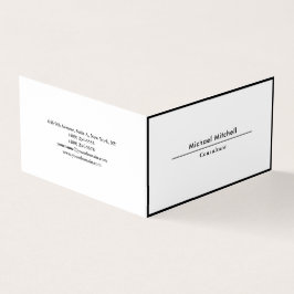 Professionele zwarte rand Elegant Black Visitekaartje