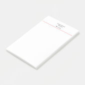 Professionele zwarte rode, eenvoudige witte vlek post-it® notes (Schuin)