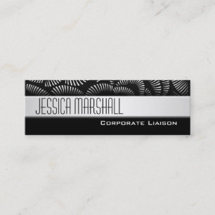 Professionele zwarte Visitekaartjes met dunne lijn