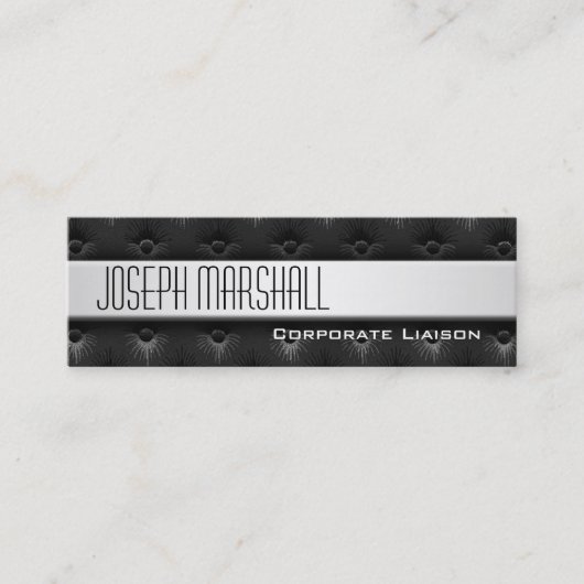 Professionele zwarte Visitekaartjes met dunne lijn (Voorkant)