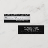 Professionele zwarte Visitekaartjes met dunne lijn (Voorkant / Achterkant)