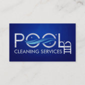 Professionele zwembadreiniging visitekaartje (Voorkant)