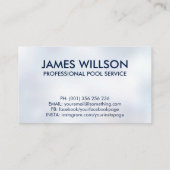 Professionele zwembadreiniging visitekaartje (Achterkant)