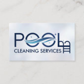 Professionele zwembadreiniging visitekaartje (Voorkant)