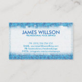 Professionele zwembadreiniging visitekaartje (Achterkant)