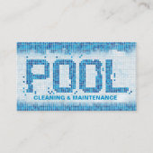 Professionele zwembadreiniging visitekaartje (Voorkant)
