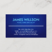 Professionele zwembadreiniging visitekaartje (Achterkant)