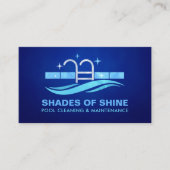 Professionele zwembadreiniging visitekaartje (Voorkant)