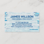 Professionele zwembadreiniging visitekaartje (Achterkant)