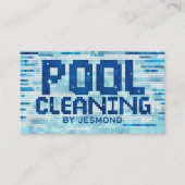 Professionele zwembadreiniging visitekaartje (Voorkant)