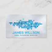 Professionele zwembadreiniging visitekaartje (Voorkant)