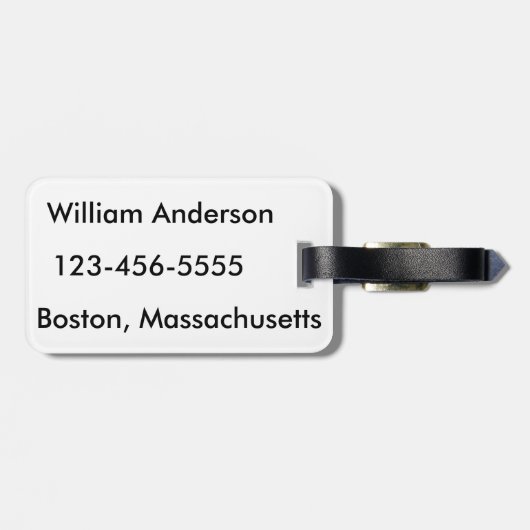 Professionele zwerver -  bagagelabel (Achterkant horizontaal)