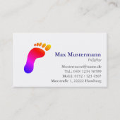 Professionell Fußpflege Visitenkarten Visitekaartje (Voorkant)