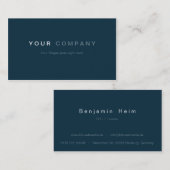 Professionelle Business Visitenkarten Blue Visitekaartje (Voorkant / Achterkant)