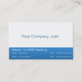 Professionelle Business Visitenkarten Blue White Visitekaartje (Voorkant)